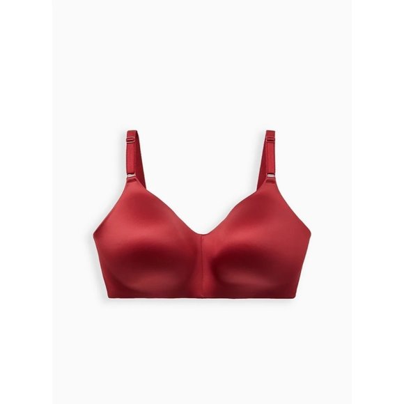 Torrid NWT 42F Lightly Lined Everyday Wire-Free Bra Red 360° Back Smoothing - Picture 4 of 6